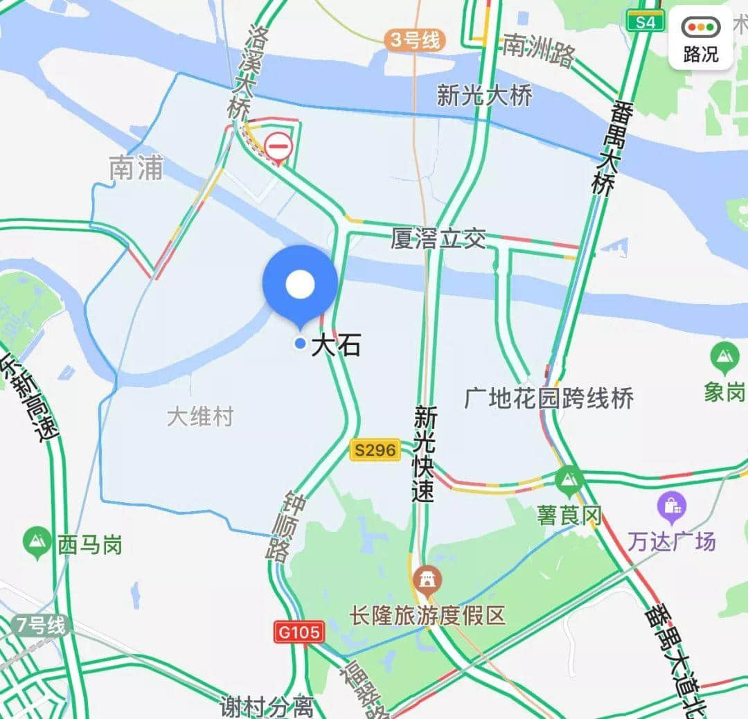 番禺大石镇地图图片