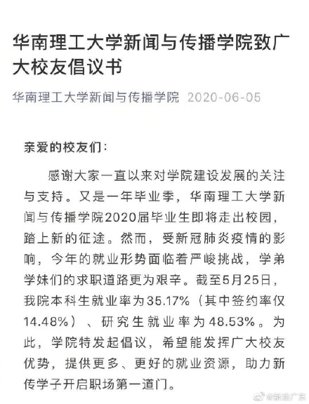 疫情下的广州高校就业率，连注水都有心无力