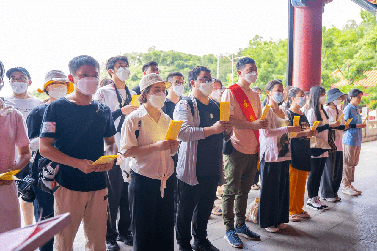 ▲体验妈祖非遗三献礼文化仪式