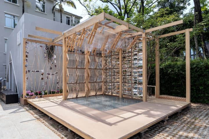 图1 使用环保材料搭建的“循环创想舍”帮助人们洞见可持续城市的未来