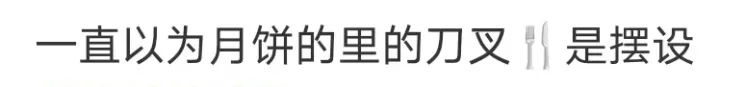 广东网友：不配刀叉的月饼，就像失去灵魂的躯壳