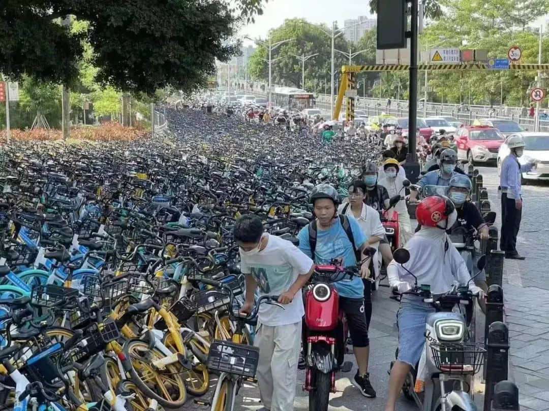 时隔三十年，海珠桥再现浩浩荡荡的单车大军……