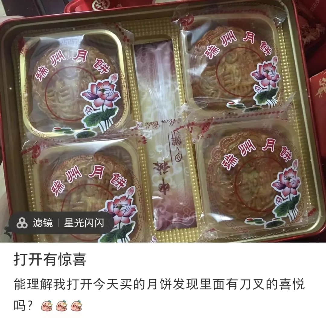 广东网友：不配刀叉的月饼，就像失去灵魂的躯壳