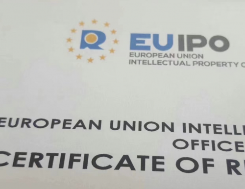 图为欧盟知识产权局28个成员国一致通过并颁发的Cold  Silver知识产权证书