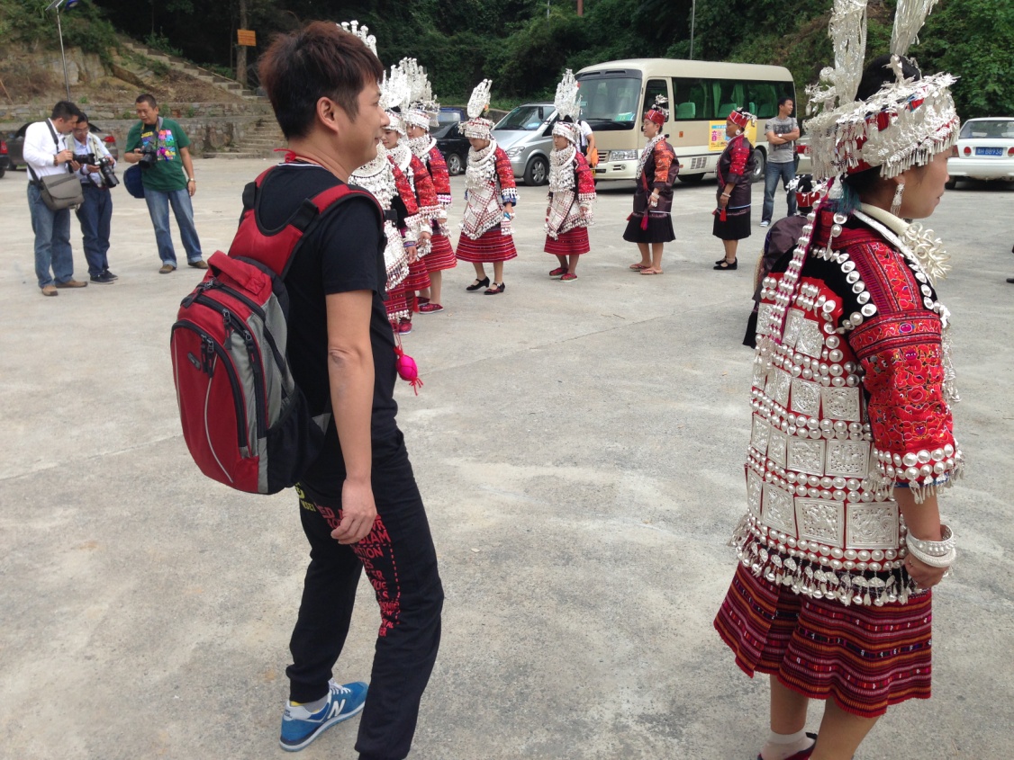 陈辉权在贵州采风现场