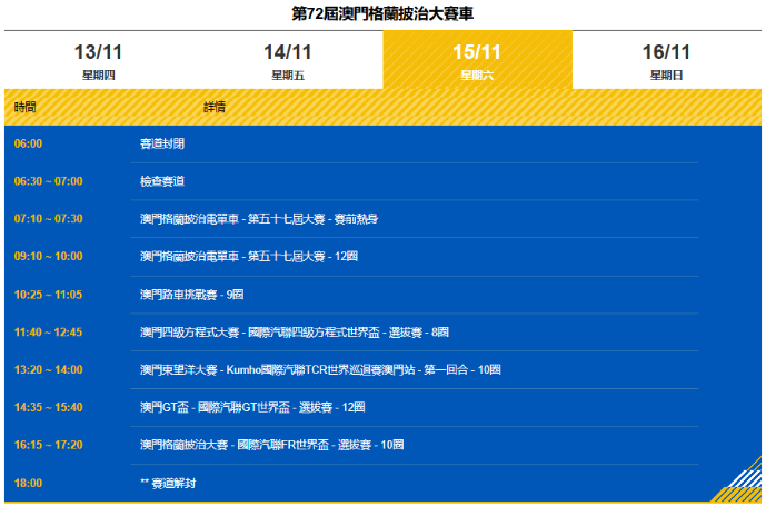 百利好车队强势出征，第72届澳门格兰披治大赛车震撼启幕！