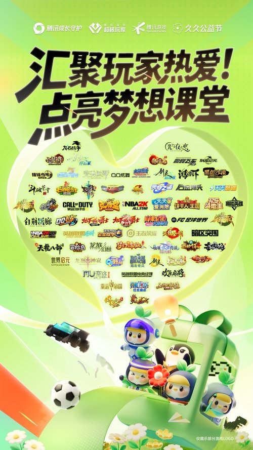 腾讯创新“游戏礼包公益”，支持青少年健康成长