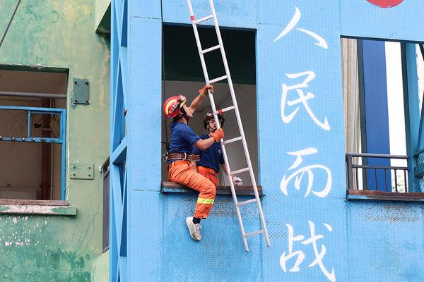 实战练精兵、比武强担当——中山南朗消防举办2025年上半年执勤训练业务技能竞赛