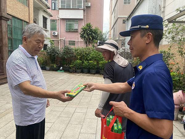 中山南朗消防联合村（社区）开展“双防”宣传，筑牢安全防线