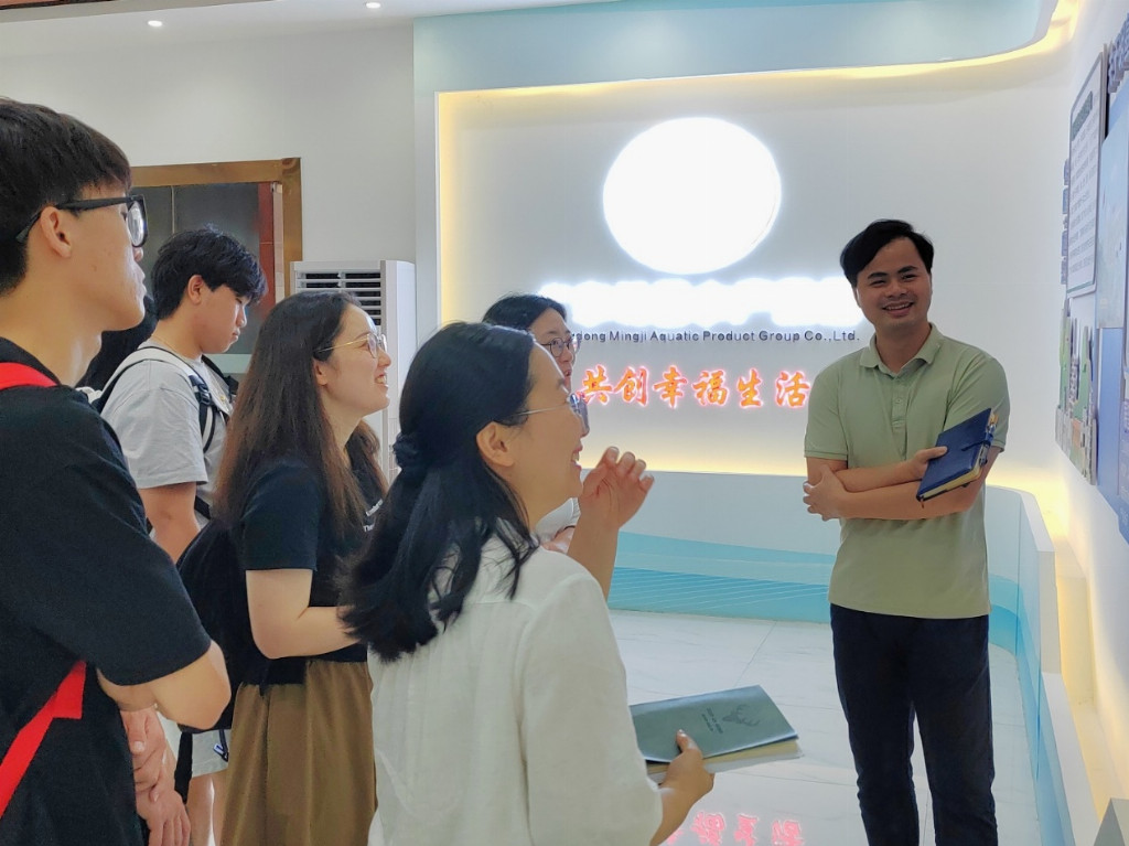 解码明基水产，助力县域水产品质升级——广财大百千万突击团实地走访明基水产集团
